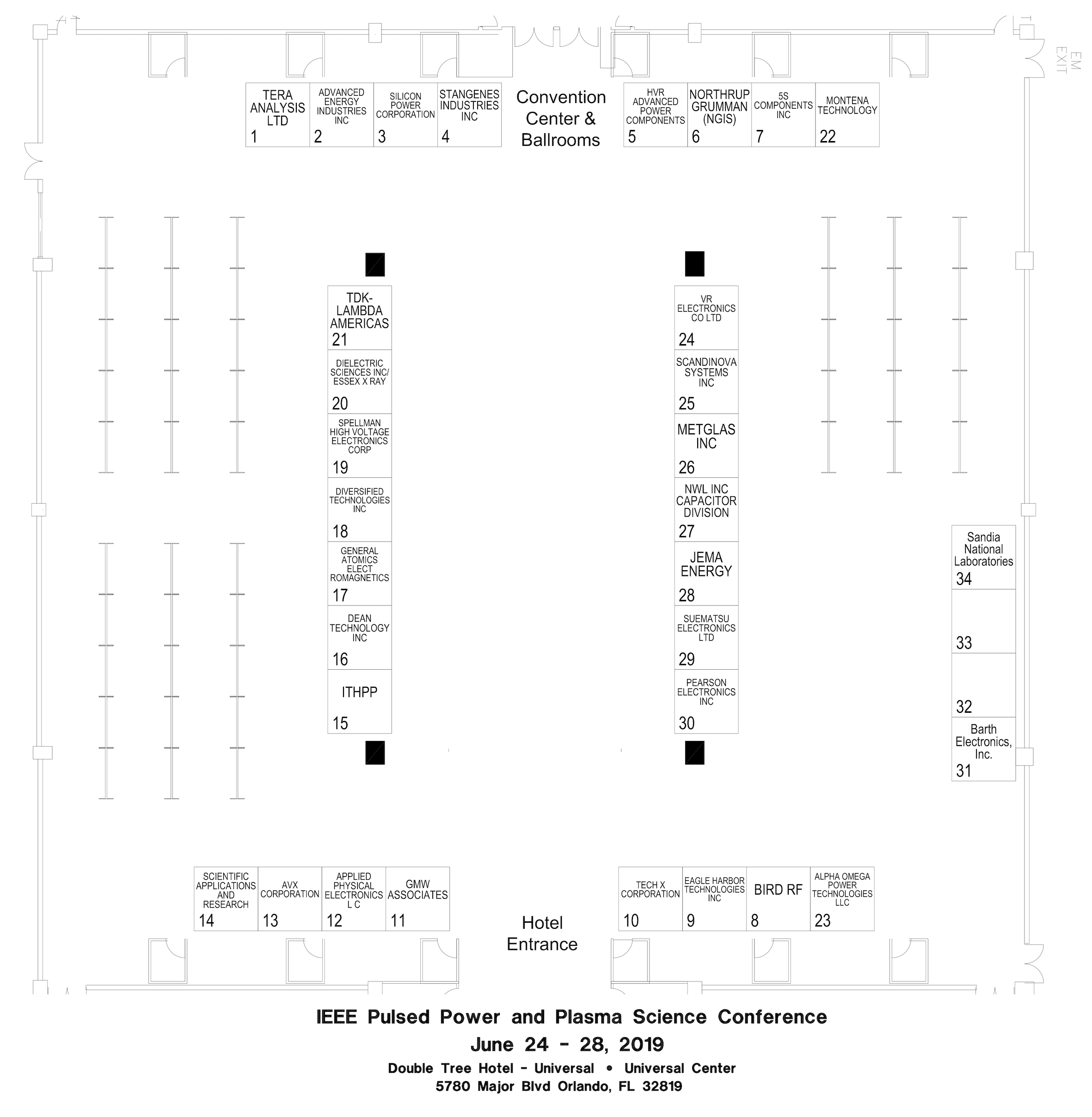Exhibitor Booth Locations